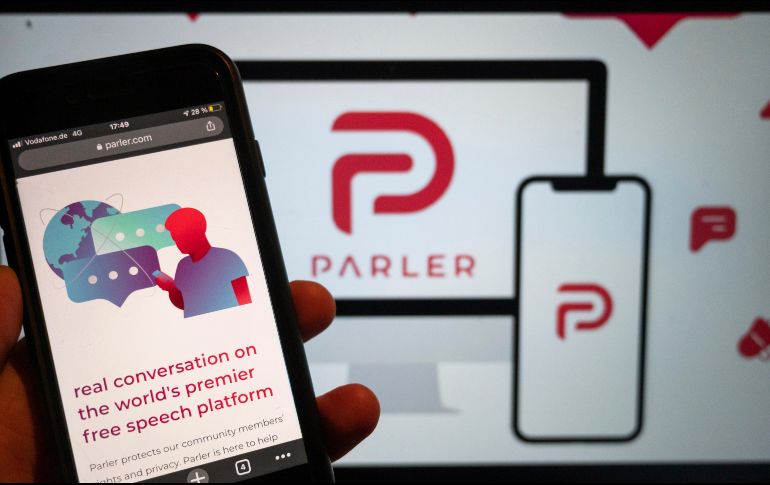 Parler ganó popularidad entre los círculos más conservadores de Estados Unidos como una alternativa a las grandes redes sociales. AP / C. Gateau