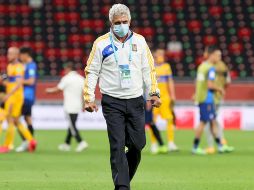 El entrenador de los Tigres, momentos posteriores a su primer triunfo en el torneo internacional (2-1, sobre el Ulsan Hyundai), aseguró que todos los cotejos los mide con la misma etiqueta. AFP / K. Jaafar