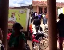En un camión refrigerado que usualmente transporta pollos la vacuna rusa llegó a Bolivia. TWITTER: @orqquideam.