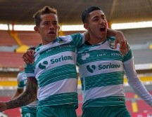 Ronaldo Prieto y Omar Campos festejan el gol. IMAGO 7/S. Bautista