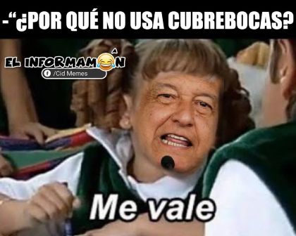 AMLO y el cubrebocas