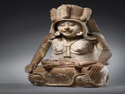 La escultura de Cihuateótl, Diosa de la Fertilidad, proveniente de El Zapotal, Veracruz, fue vendida en 500 mil euros. ESPECIAL/Christie's