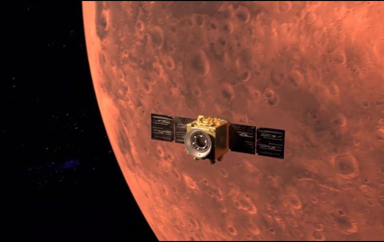 Hope, la misión enviada por Emiratos Árabes Unidos, entró en la órbita de Marte este martes. MBRSC