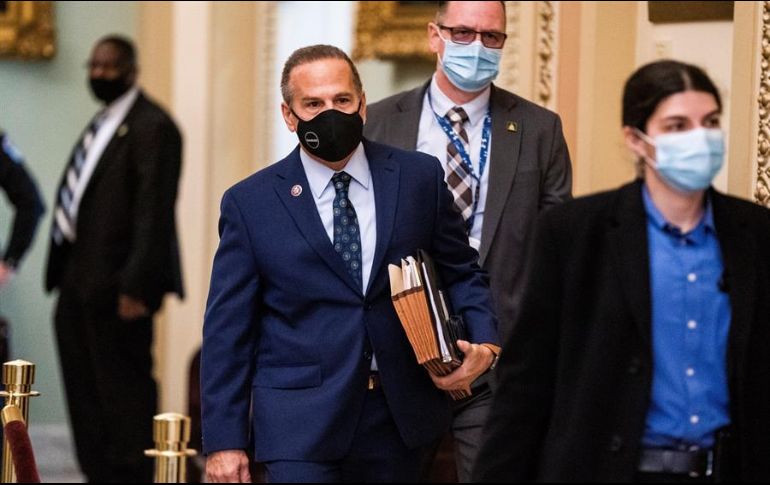 Durante el juicio, los demócratas deben convencer a los senadores de que Donald Trump es culpable del cargo de incitación a la insurrección. EFE/J. Lo Scalzo