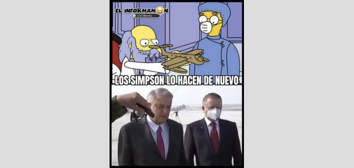 AMLO en Santa Lucía, Los Simpson lo predijeron