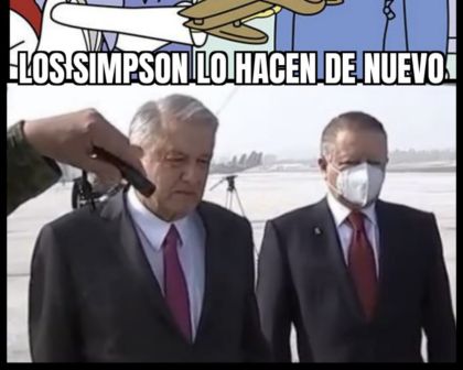 AMLO en Santa Lucía, Los Simpson lo predijeron