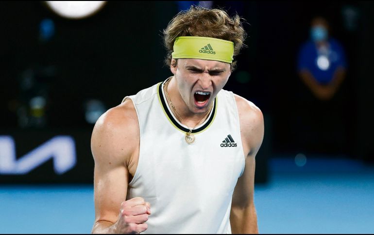 FESTEJO. El alemán celebra tras conseguir el triunfo. AP