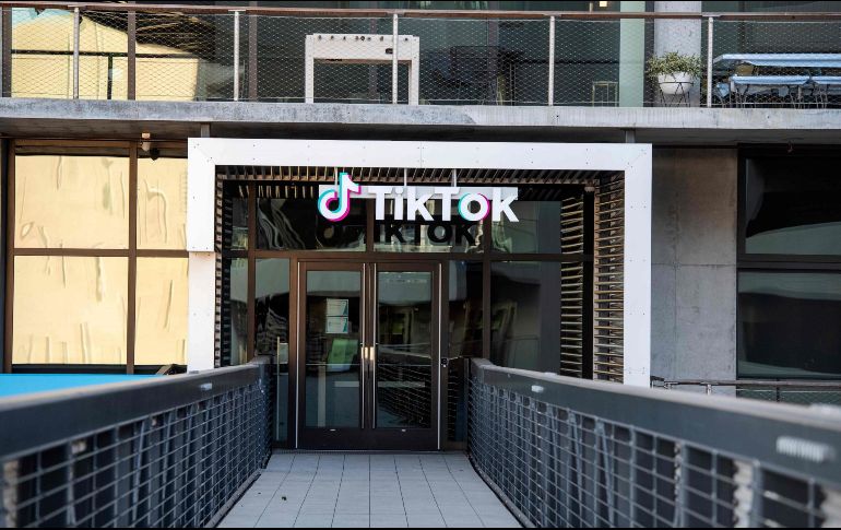 Edificio de TikTok en California. La red social es una de las más populares y tiene más de 100 millones de usuarios en Estados Unidos. AFP/V. Macon