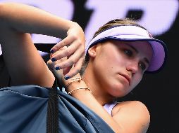 Sofia Kenin fue derrotada por 6-3, 6-2. AFP/W. West