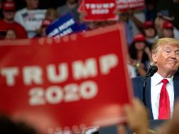 Trump mencionó que su movimiento para hacer a EU “grande de nuevo, acaba de empezar”. EFE/C. Herrera