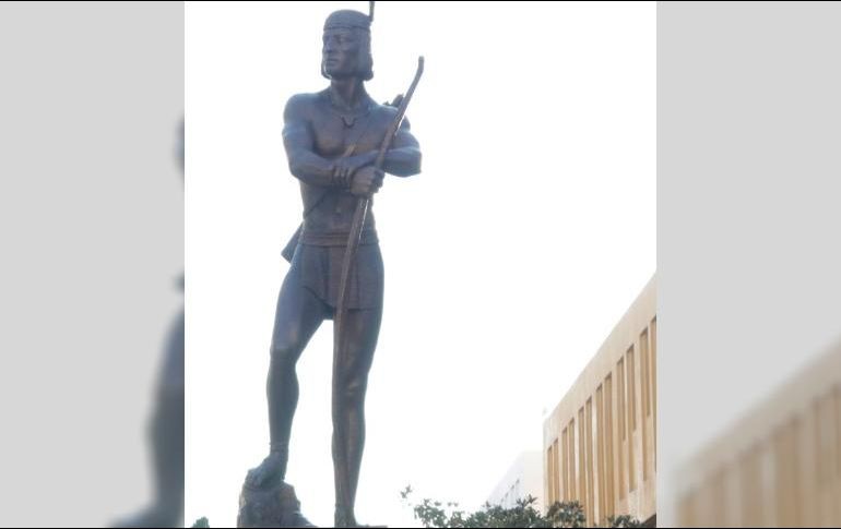La ubicación de la escultura en el Centro histórico se encuentra frente a otros homenajeados. ESPECIAL / Gobierno de Guadlaajara