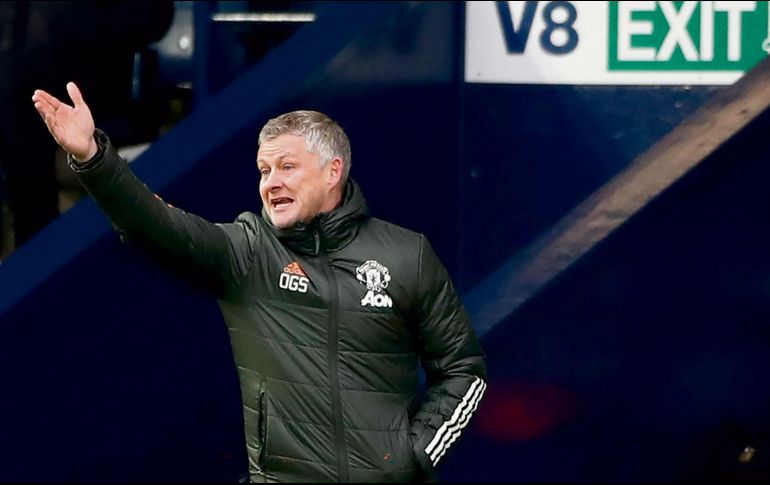 GRIS. Ole Gunnar Solskjaer no salió contento. EFE• N. Potts