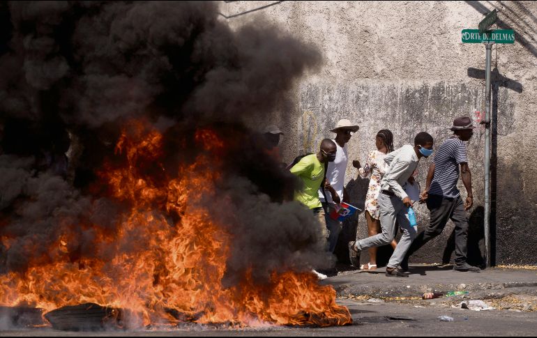 CRISIS. Las manifestaciones llevan varias semanas en el país caribeño. EFE