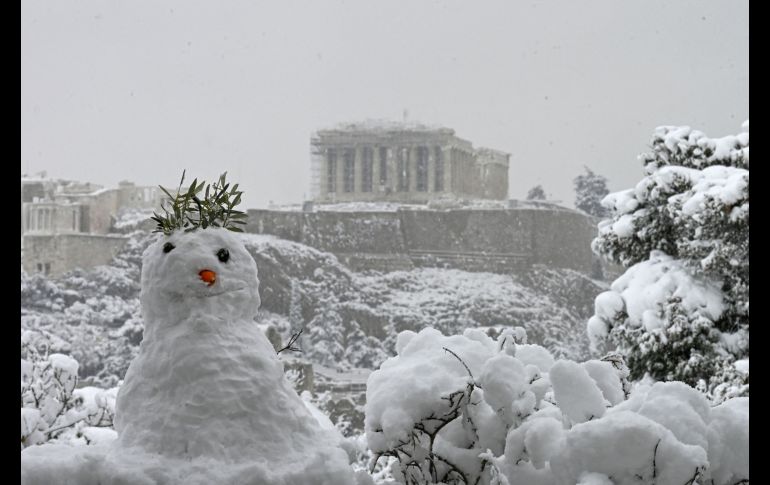 La Acrópolis en el Partenón de Atenas.AFP/A. Messinis