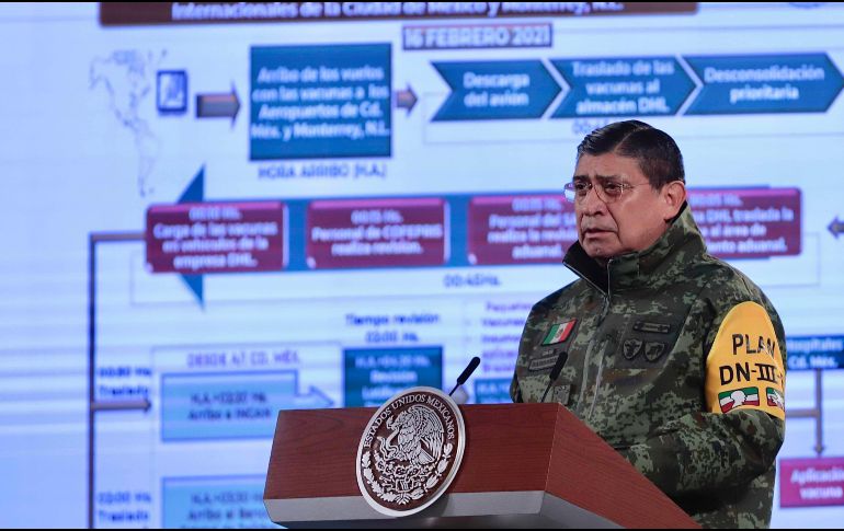 Sandoval estuvo presente ayer martes con el Presidente López Obrador en la conferencia mañanera, en Palacio Nacional. SUN / ARCHIVO