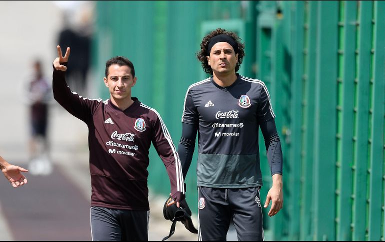 Andrés Guardado y Guillermo Ochoa llevan 16 años junto en la Selección Nacional Mexicana. Imago7 / ARCHIVO