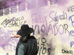 MANIFESTACIÓN. Mujeres piden a López Obrador “romper el pacto” con Félix Salgado Macedonio tras acusaciones de violación. EFE
