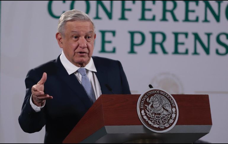 López Obrador dijo que mañana antes de su conferencia se dará la bienvenida oficial a Alberto Fernández. SUN / B. Fregoso