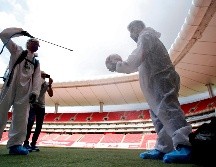 La directiva del Guadalajara espera que la solicitud realizada la semana pasada para poder reabrir el estadio en la fecha 8 del Clausura 2021. AFP / ARCHIVO