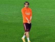 LUKA MODRIC. El croata será uno de los hombres de experiencia en el 11 titular del equipo merengue, que jugará de visita en Italia. EFE
