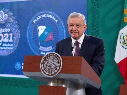 AMLO hizo un llamado a la población a aportar información sobre la desaparición de los estudiantes. EFE/Presidencia de Mexico