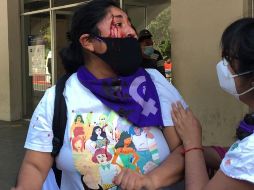 Yolitzin Jaimes acudió con la esperanza de que AMLO escuchara sus demandas contra Félix Salgado Macedonio. SUN