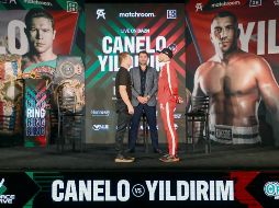 Frente a frente. Ambos peleadores se vieron las caras previo a su pleito de mañana en Miami. EFE