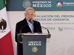 AMLO reconoció que el homicidio doloso ha aumentado en Zacatecas, Guanajuato, Jalisco y Michoacán. EFE/Presidencia de México