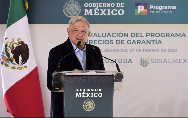 AMLO reconoció que el homicidio doloso ha aumentado en Zacatecas, Guanajuato, Jalisco y Michoacán. EFE/Presidencia de México
