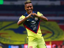 Pedro Aquino festeja el segundo gol del partido. IMAGO 7/E. Sánchez