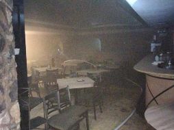 Vista de los daños ocasionados por las llamas este sábado. ESPECIAL