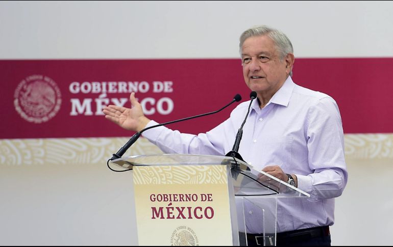 López Obrador estuvo hoy en una gira de trabajo en el municipio de Tlaltenango, en Zacatecas. EFE/Presidencia de México