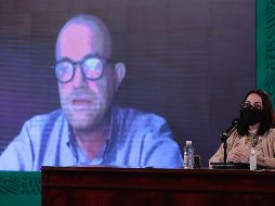 Ruy López Ridaura, titular del Cenaprece, informó que por ahora la salud de López-Gatell va evolucionando de manera favorable. SUN / B. Fregoso