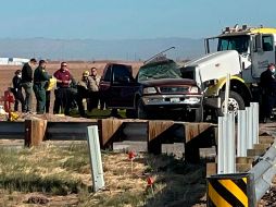 El pasado 2 de marzo un tráiler y una camioneta que transportaba a veinticinco personas se impactaron en el condado de Imperial, California. AP/ ARCHIVO
