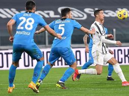 Cristiano Ronaldo anotó el último gol del encuentro, al minuto 89. EFE/A. Di Marco