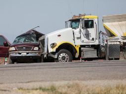 Al menos 12 personas resultaron lesionadas tras la colisión. EFE/S. Huffaker
