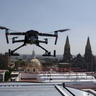 Con dron, C5 Guadalajara recibe información en tiempo real desde el aire