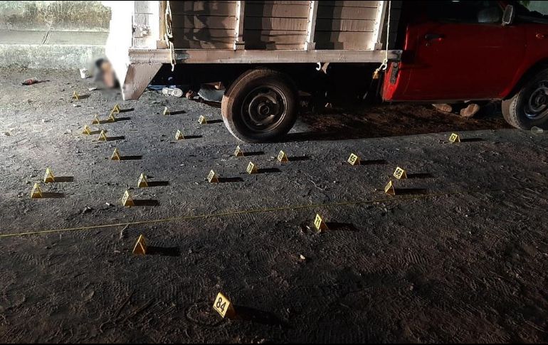 La tarde del pasado 27 de febrero un grupo de criminales asesinó a balazos a once hombres, un menor de edad entre ellos. ESPECIAL/ Fiscalía de Jalisco