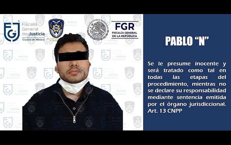 Quintero fue detenido en Atizapán de Zaragoza, en el Estado de México. EFE/ Fiscalía General de Justicia de la Ciudad De México