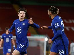 Esta vez fue un latigazo de Mason Mount el que tiró por tierra a un Liverpool en caída libre que suma cinco derrotas seguidas en su templo. AP / P. Noble