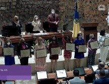 La distinción, fue creada en honor a Hermila Galindo Acosta primer mujer congresista en 1953 y quien fuera precursora de la lucha por nuestros derechos políticos y sexuales. ESPECIAL