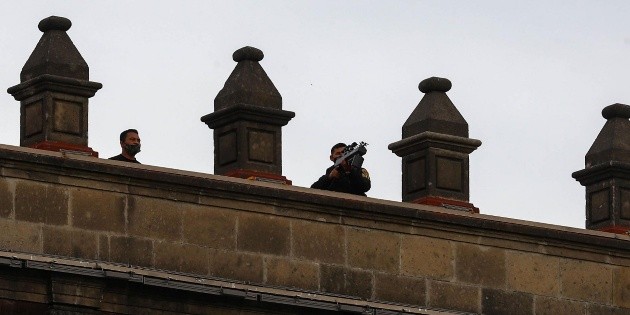 D&iacute;a de la Mujer: Descartan presencia de francotiradores en Palacio Nacional