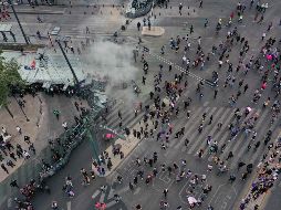 Ciudad de México vivió ayer una jornada de manifestaciones con algunos enfrentamientos. AFP/ARCHIVO