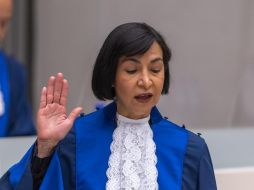 María del Socorro Flores Liera jura como jueza de la Corte Penal Internacional en La Haya. TWITTER@SRE