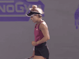 Zarazúa se desdibujó entre el segundo y tercer set. TWITTER / @WTA