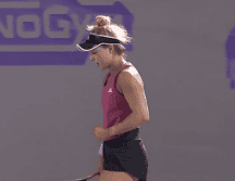 Zarazúa se desdibujó entre el segundo y tercer set. TWITTER / @WTA