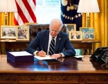 El desafío de Biden en su discurso será resaltar los sacrificios hechos por los estadounidenses durante el último año. EFE/D. Mills