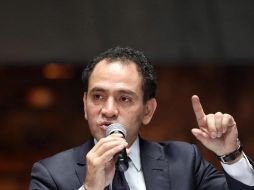 El secretario de Hacienda, Arturo Herrera, habla durante una rueda de prensa en la Ciudad de México. EFE/ARCHIVO