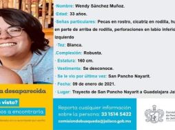 Fue el 9 de enero pasado cuando se tuvo contacto con Wendy por última vez. ESPECIAL