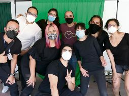 Actores y equipo de producción de la obra 